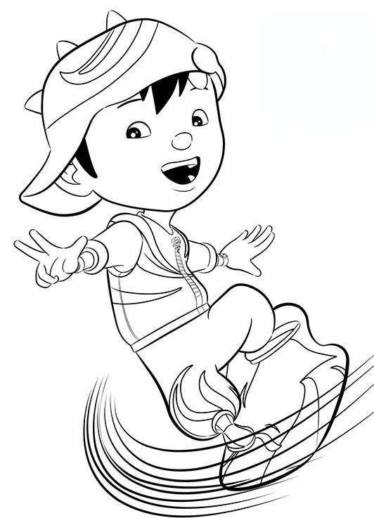 Detail Gambar Boboiboy Mewarnai Nomer 2