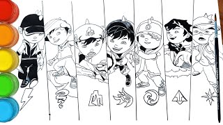 Detail Gambar Boboiboy Mewarnai Nomer 14