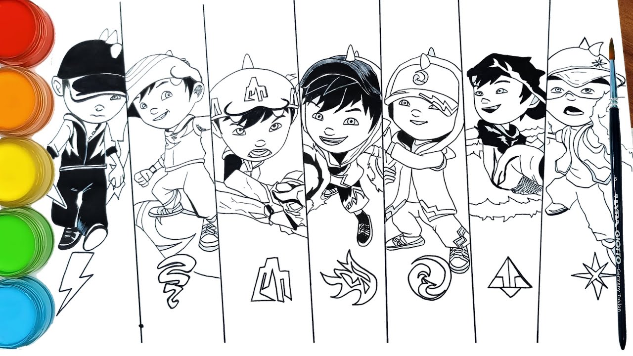 Detail Gambar Boboiboy Yang Belum Diwarnai Nomer 37