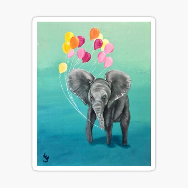Detail Baby Elefant Mit Luftballon Nomer 9
