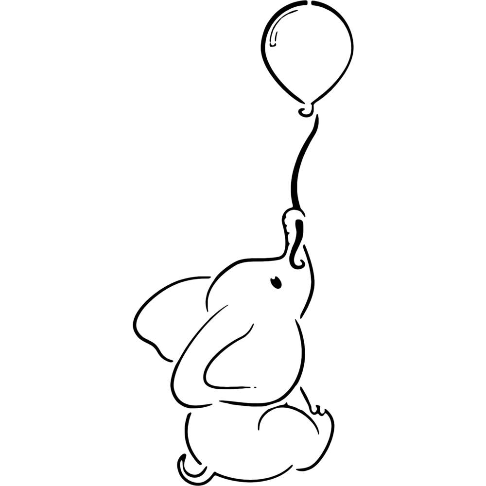Detail Baby Elefant Mit Luftballon Nomer 4