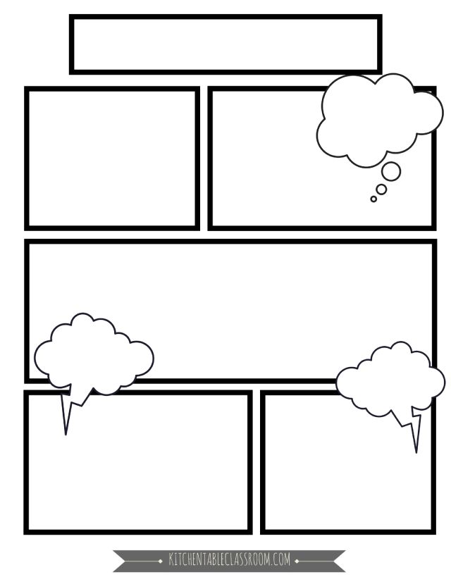 Detail Comic Collage Template Nomer 18