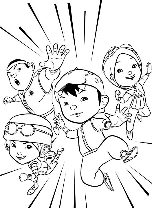 Detail Gambar Boiboiboy Galaxy Mewarnai Nomer 4