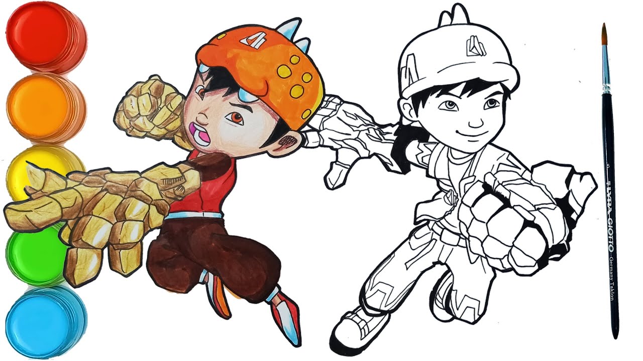 Detail Gambar Boiboiboy Galaxy Mewarnai Nomer 37