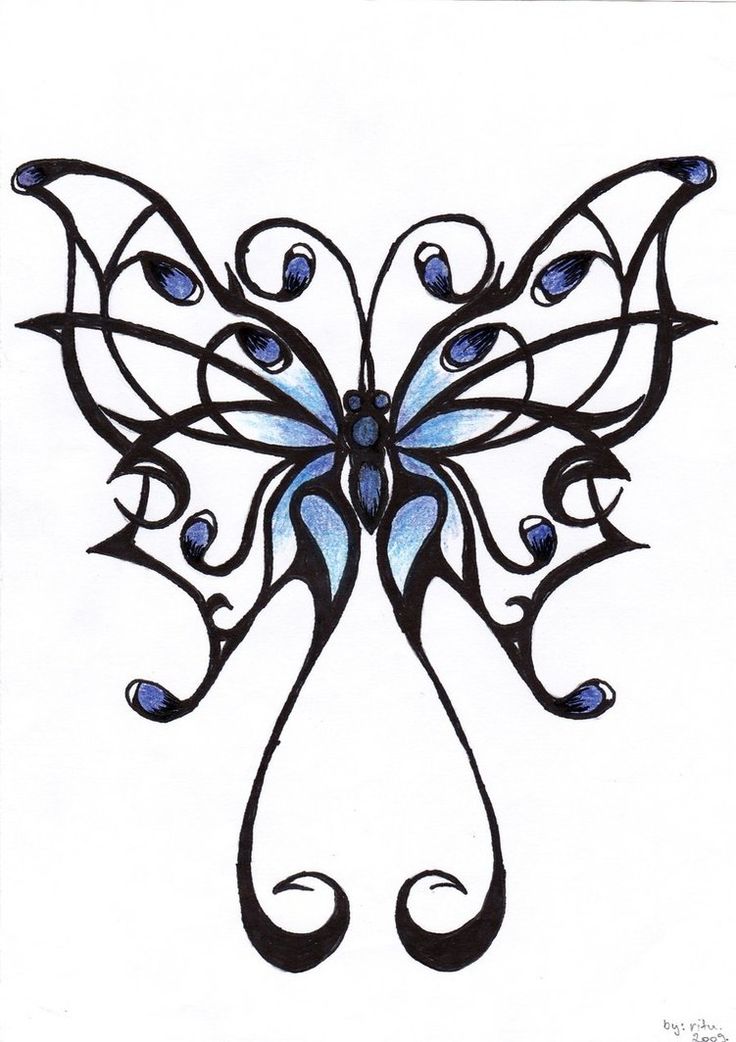 Detail Tattoo Schmetterling Mandala Nomer 7