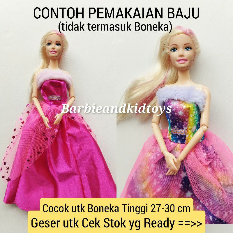 Detail Gambar Boneka Gambar Baju Gaun Pendek Warna Pink Nomer 24