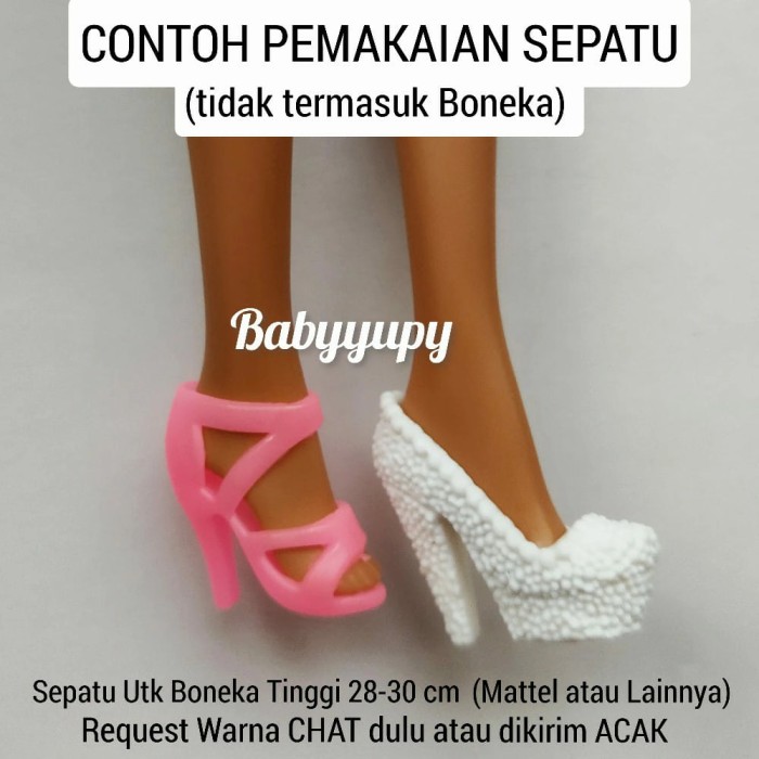 Detail Gambar Boneka Gambar Sepatu Hak Tinggi Warna Hitam Nomer 55