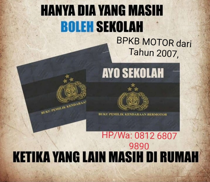 Detail Gambar Bpkb Motor Nomer 38