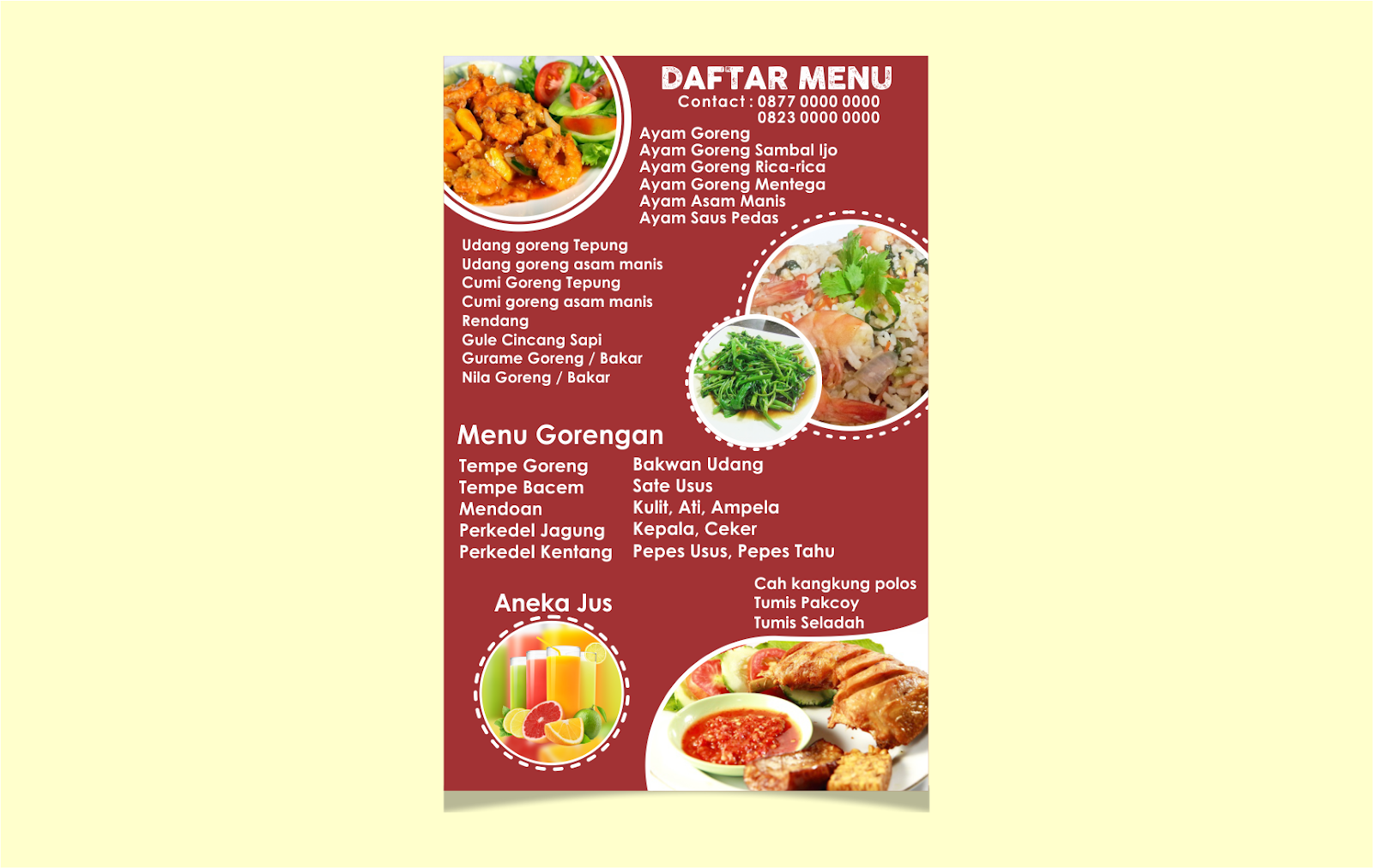 Detail Gambar Brosur Makanan Simple Nomer 43