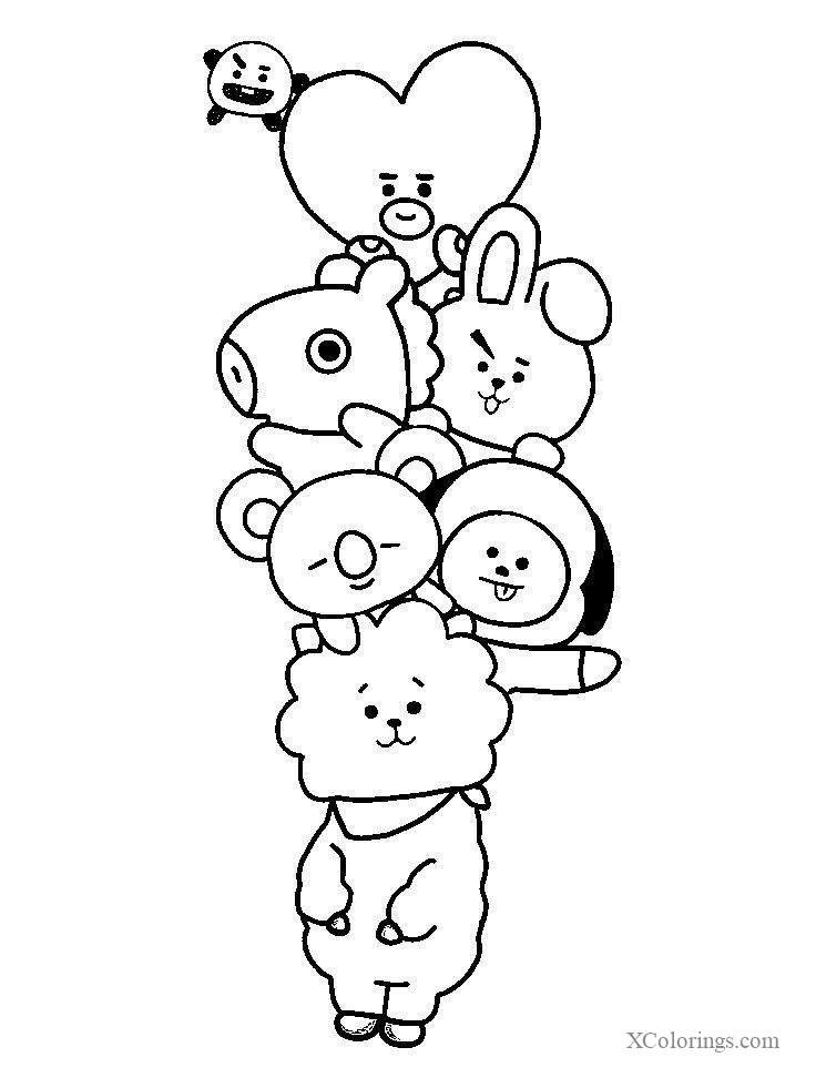 Detail Gambar Bt21 Hitam Putih Nomer 3