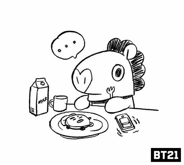 Detail Gambar Bt21 Hitam Putih Nomer 57