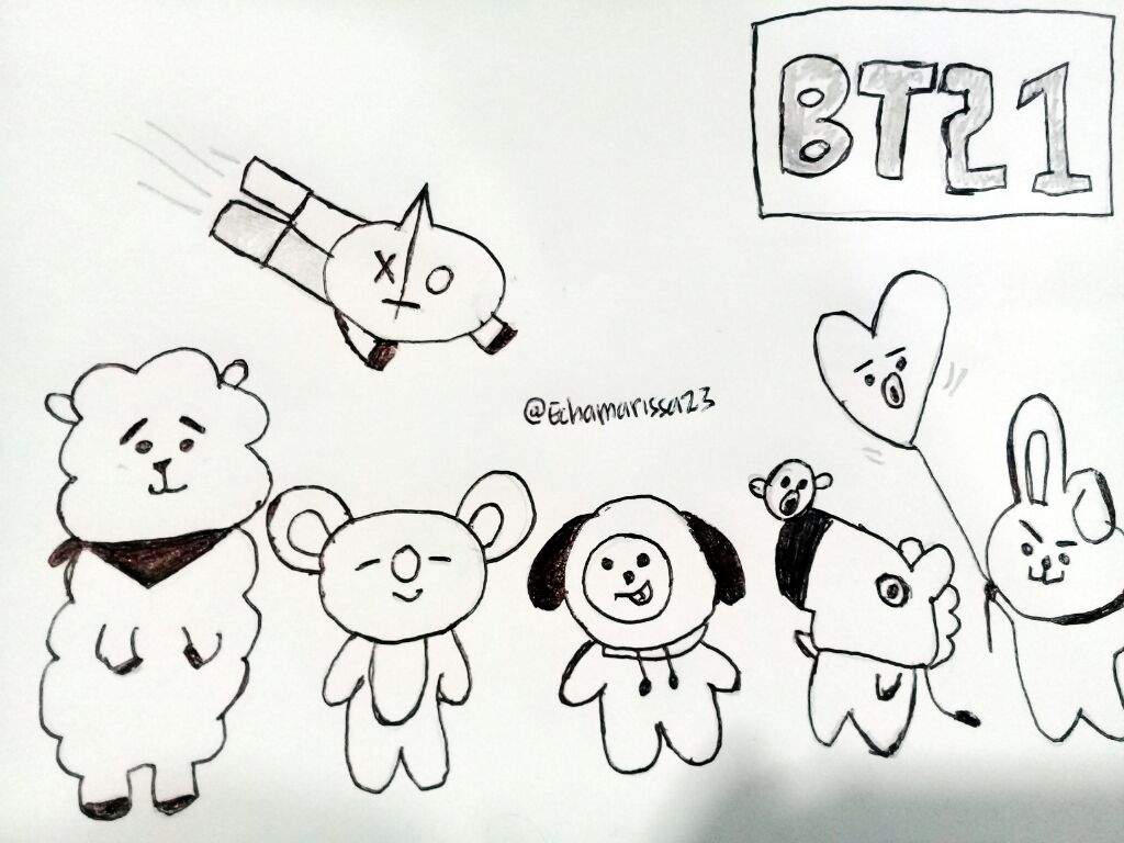 Detail Gambar Bt21 Yang Mudah Digambar Nomer 24