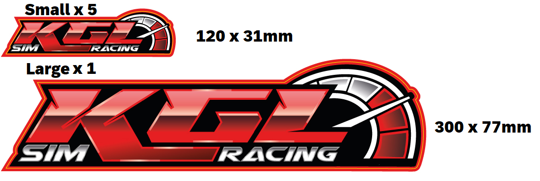 Detail Sim Racing Sticker Nomer 21