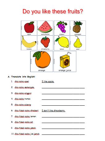 Detail Gambar Buah Buahan Kelas 2 Sd Nomer 19