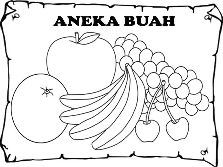 Detail Gambar Buah Buahan Sketsa Nomer 51