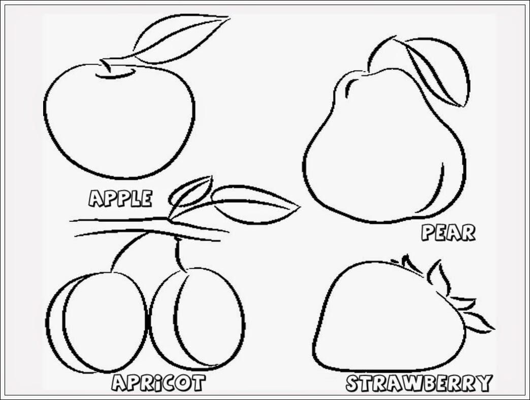 Detail Gambar Buah Buahan Yang Belum Diwarnai Nomer 34