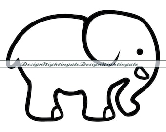 Detail Elefant Umriss Einfach Nomer 18