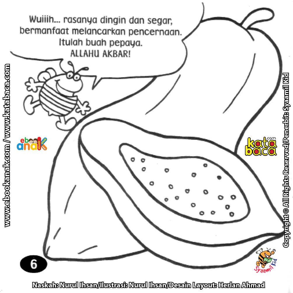 Detail Gambar Buah Pepaya Untuk Anak Tk Nomer 17