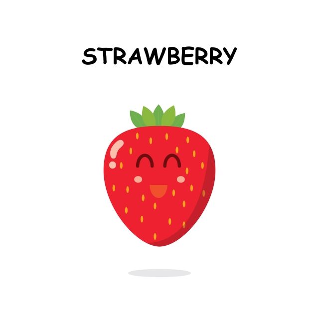 Detail Gambar Buah Stroberi Kartun Nomer 10