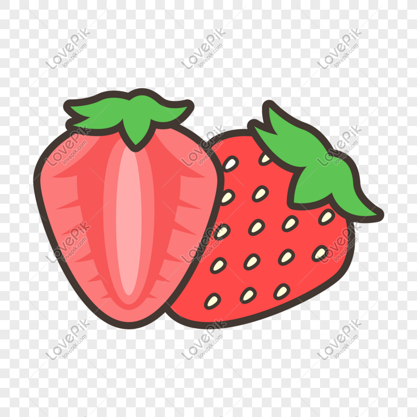 Detail Gambar Buah Stroberi Kartun Nomer 12