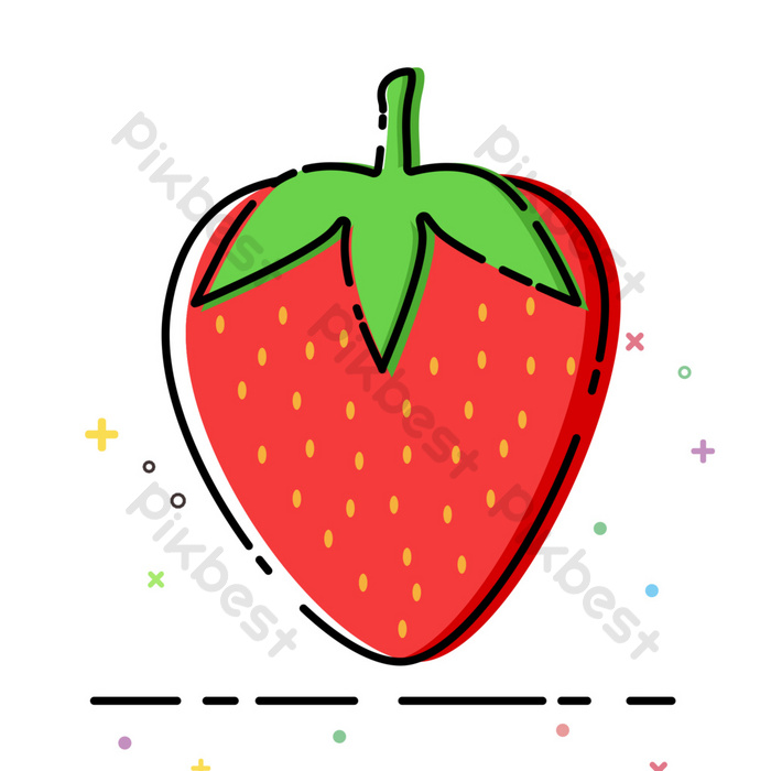 Detail Gambar Buah Stroberi Kartun Nomer 20