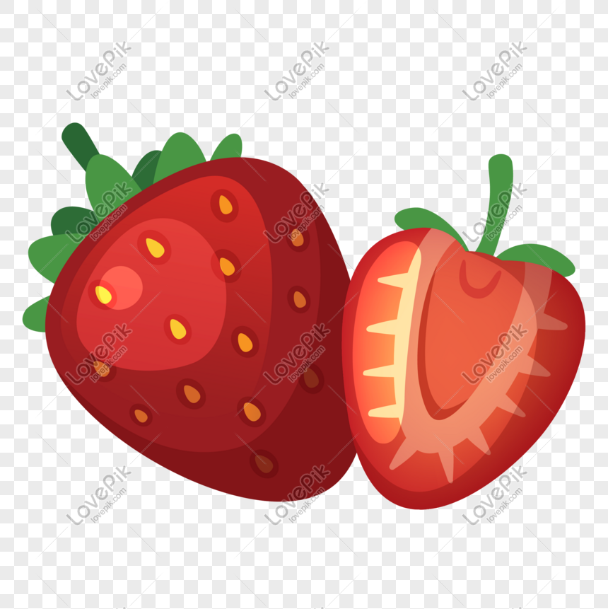 Detail Gambar Buah Stroberi Kartun Nomer 2