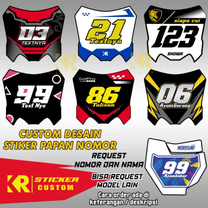 Detail Gambar Buat Edit Nomor Start Desain Nomor Start Motocross Nomer 35
