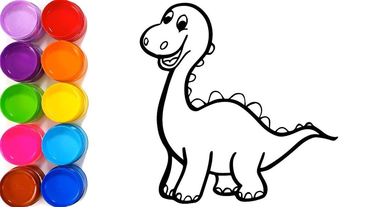 Detail Gambar Buat Mewarnai Dinosaurus Nomer 8