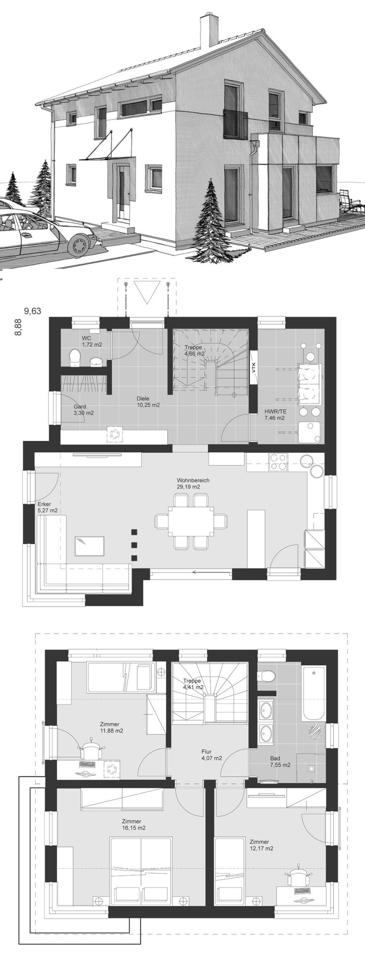 Detail Architektur Satteldach Nomer 6