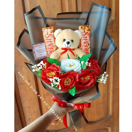 Detail Gambar Buket Bunga Dan Boneka Nomer 45