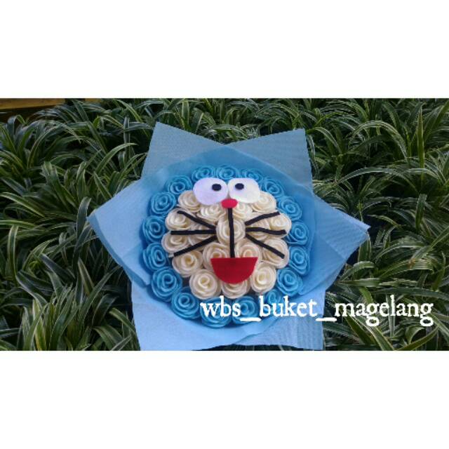 Detail Gambar Buket Bunga Doraemon Dari Kain Flanel Nomer 40