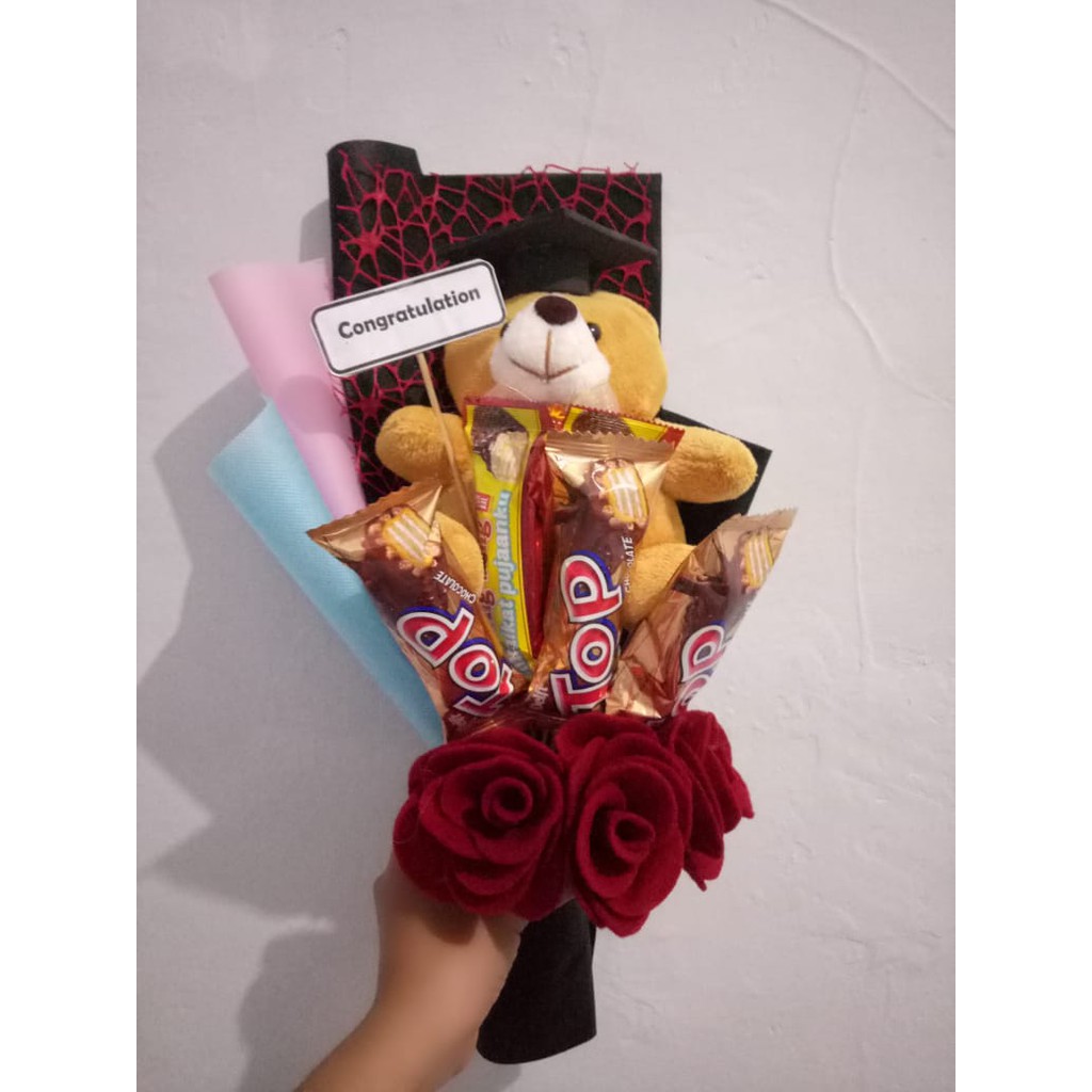 Detail Gambar Buket Coklat Dan Boneka Nomer 28