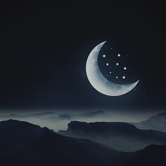 Detail Gambar Bulan Dan Bintang Di Malam Hari Nomer 18