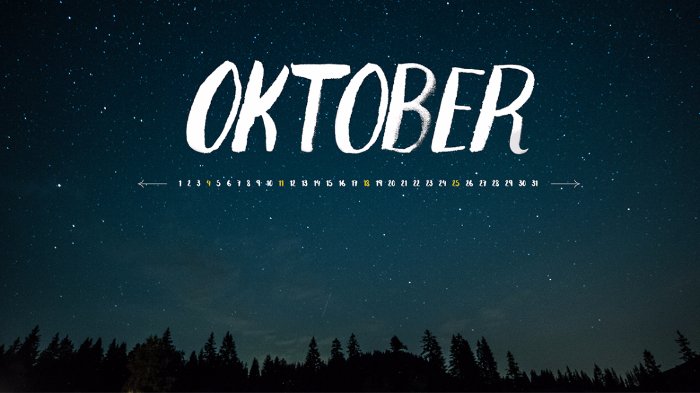 Detail Gambar Bulan Oktober Nomer 2