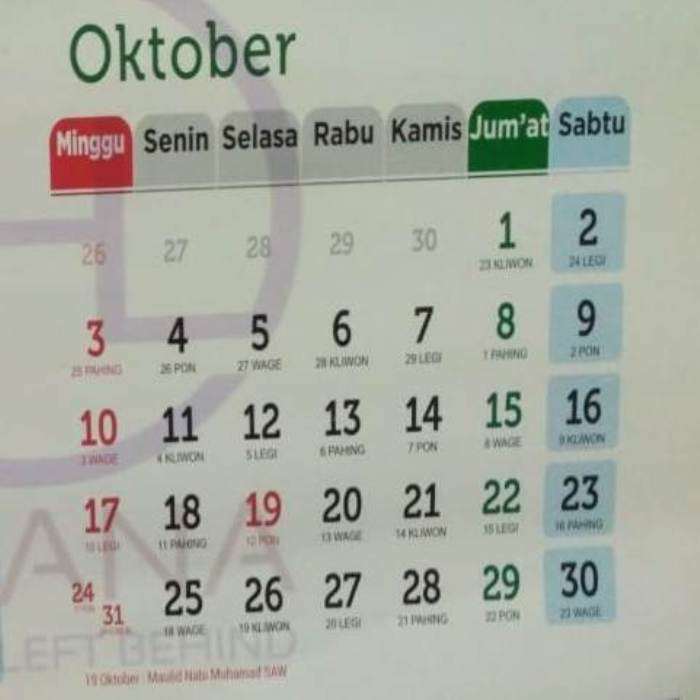 Detail Gambar Bulan Oktober Nomer 27