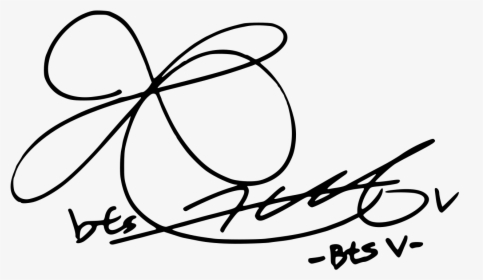 Bts V Signature - KibrisPDR