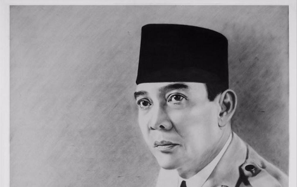 Detail Gambar Bung Karno Hitam Putih Nomer 2