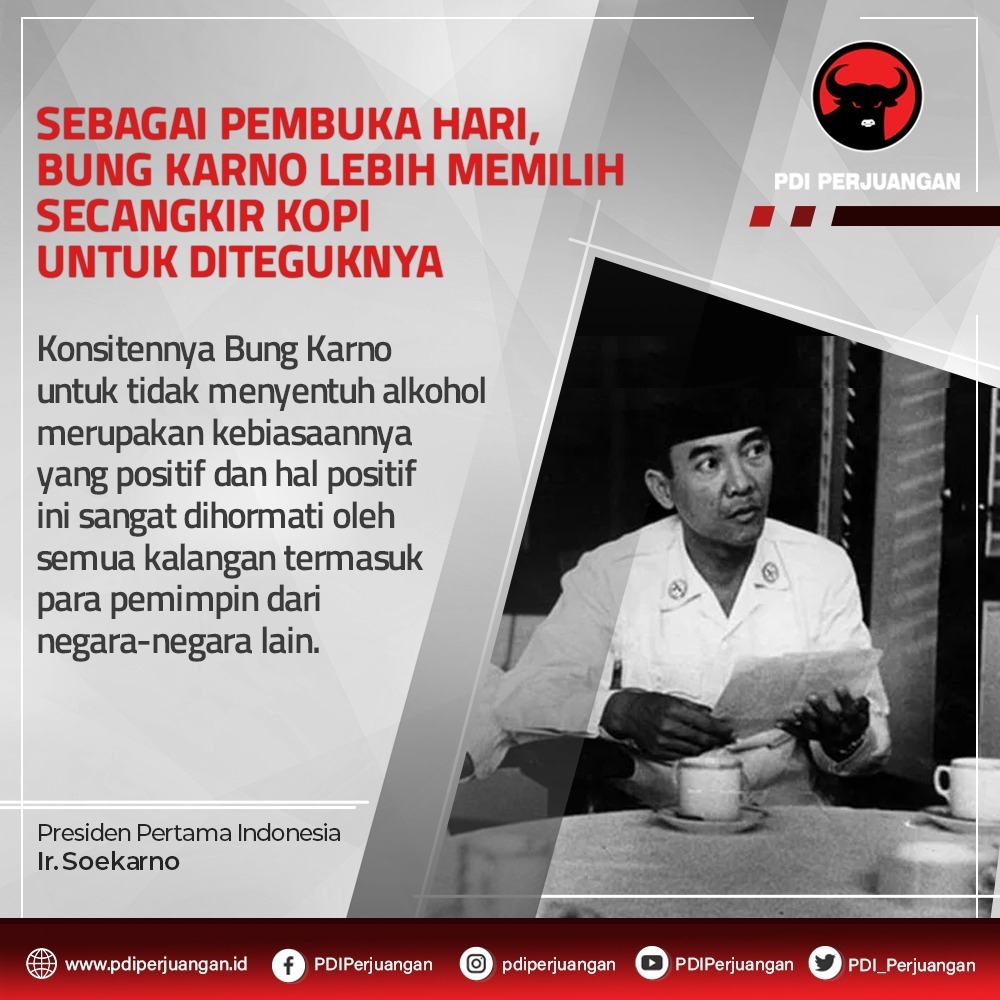 Detail Gambar Bung Karno Minum Kopi Nomer 18