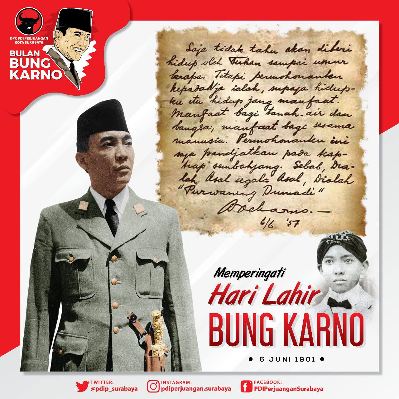 Detail Gambar Bung Karno Tuhan Tidak Merubah Satu Bangsa Nomer 14