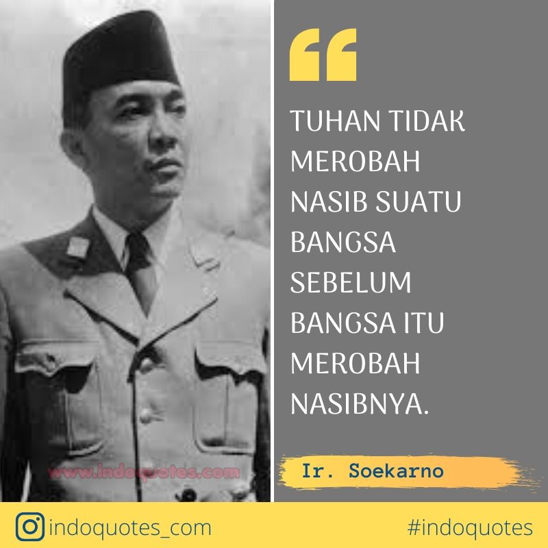 Detail Gambar Bung Karno Tuhan Tidak Merubah Satu Bangsa Nomer 7