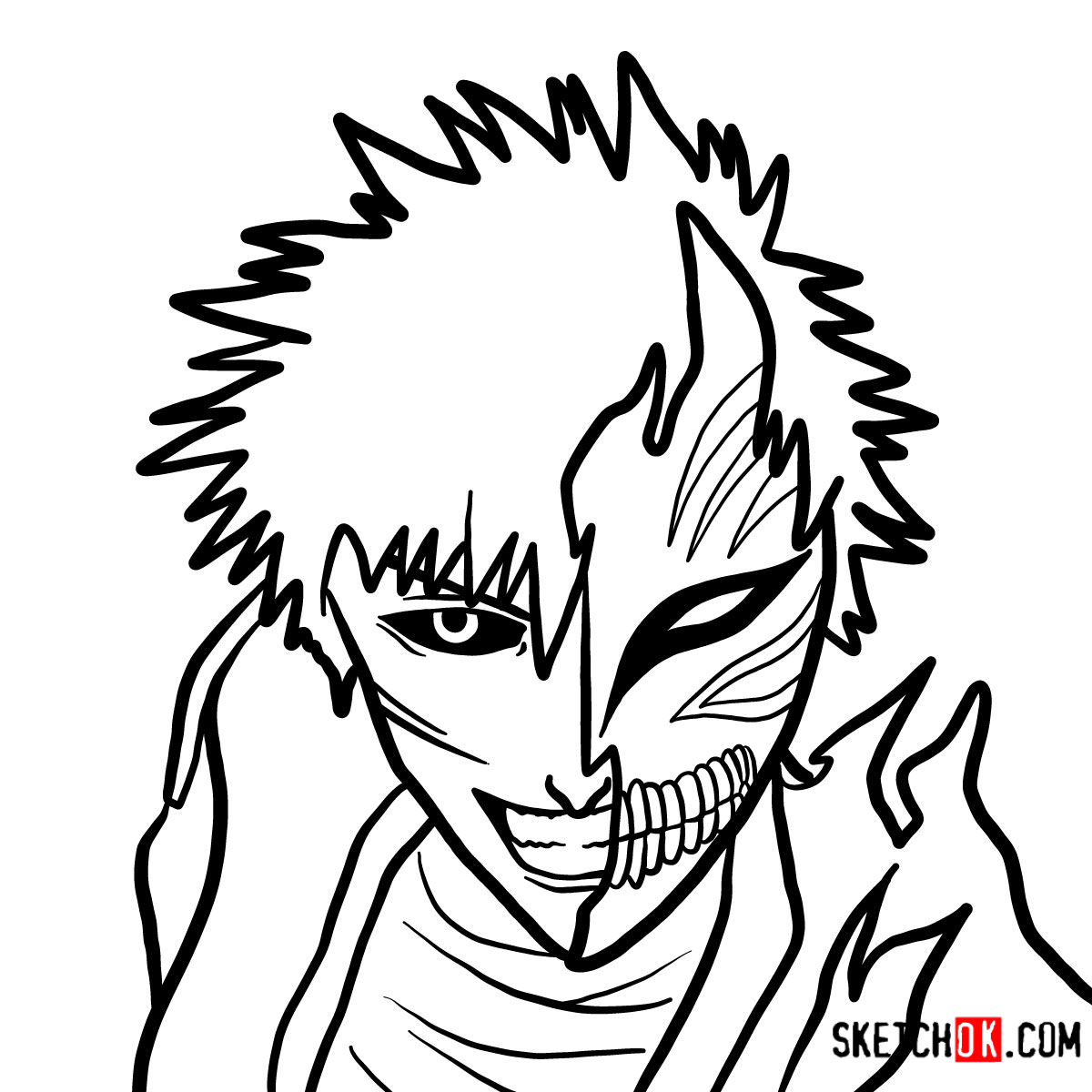 Detail How To Draw Ichigo Bankai Nomer 4