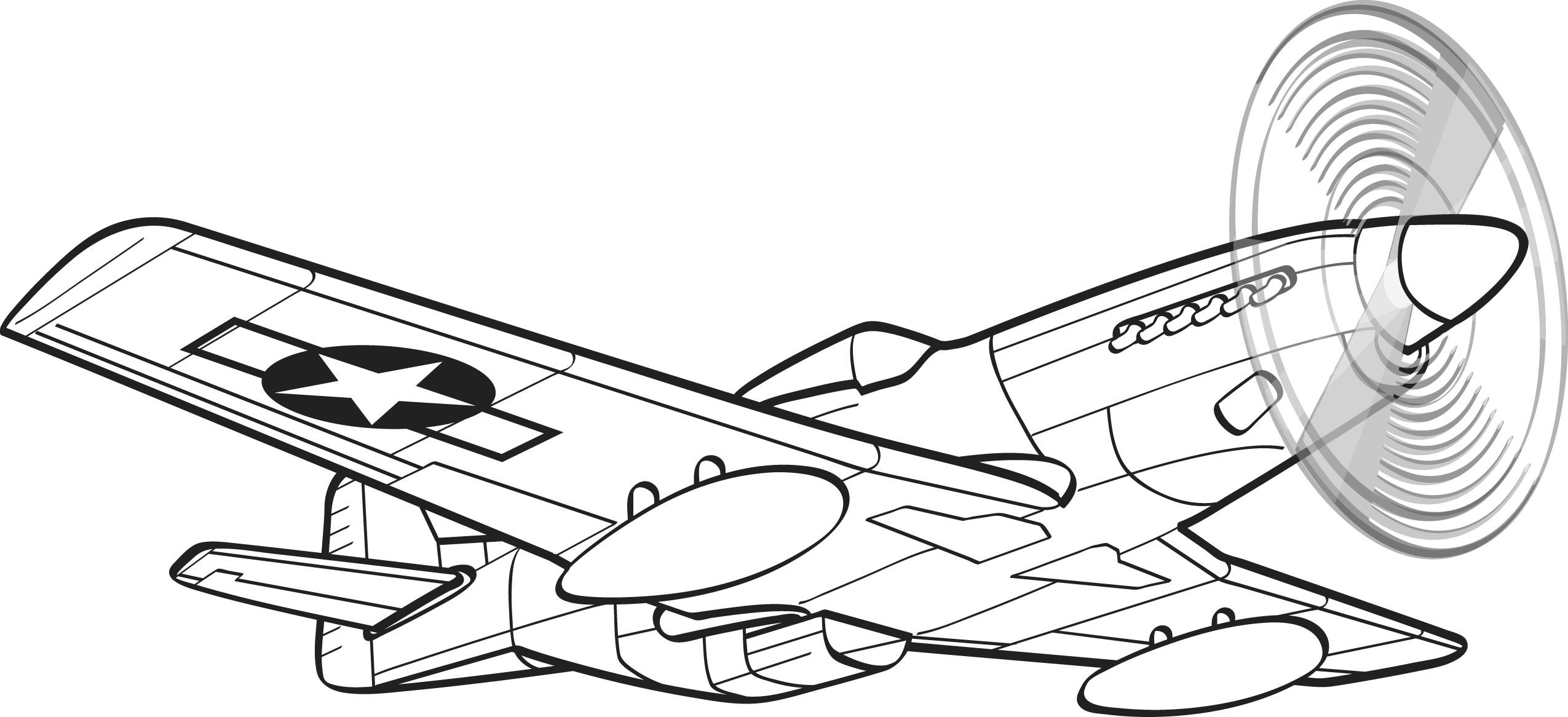 P 51 Mustang Coloring Pages - KibrisPDR