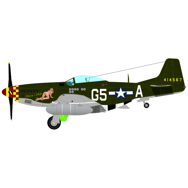 Detail P 51 Mustang Coloring Pages Nomer 18