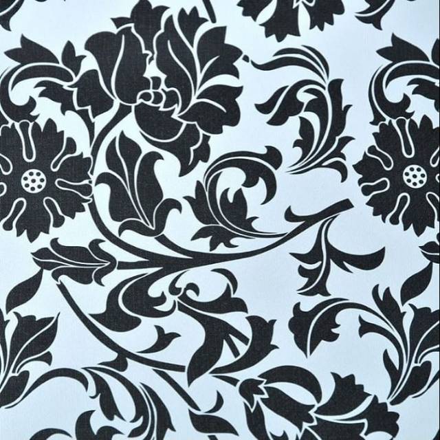 Detail Gambar Bunga Batik Hitam Putih Nomer 15