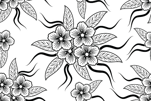 Detail Gambar Bunga Batik Vector Nomer 37