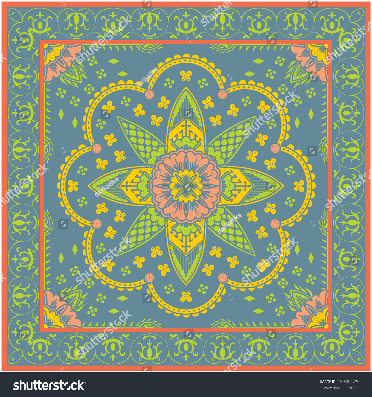 Detail Gambar Bunga Batik Vector Nomer 55
