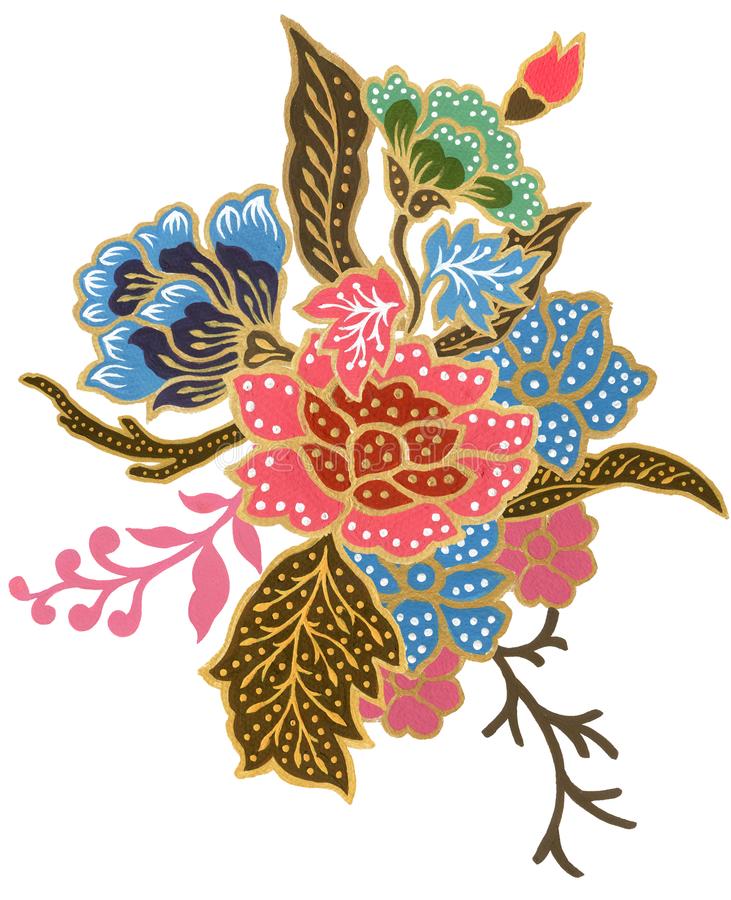 Detail Gambar Bunga Batik Vector Nomer 10