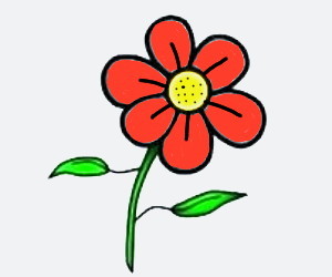 Gambar Bunga Bunga Yang Mudah Digambar - KibrisPDR
