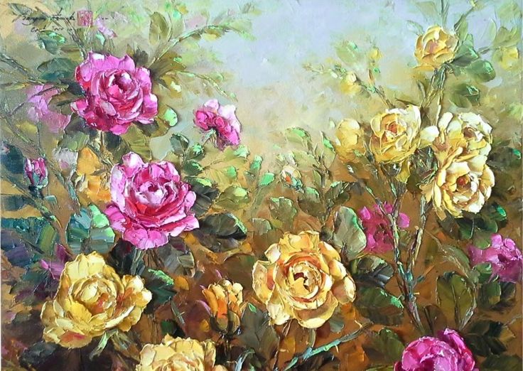 Detail Gambar Bunga Cantik Lukisan Nomer 3