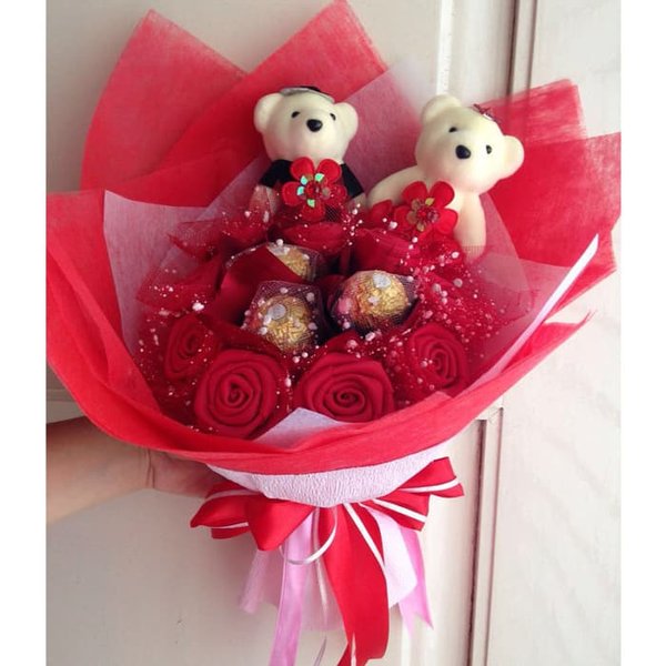 Detail Gambar Bunga Coklat Boneka Valentine Nomer 9